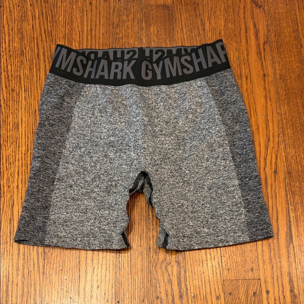 Gymshark Gray & Black Seamless Athletic Shorts